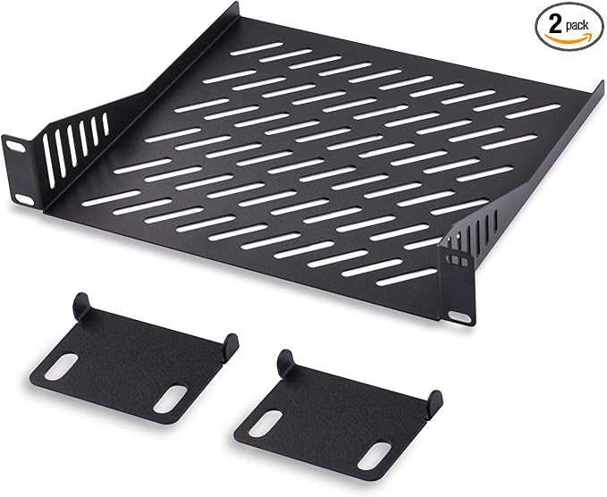 GeeekPi 2PCS 1U Server Rack Shelf